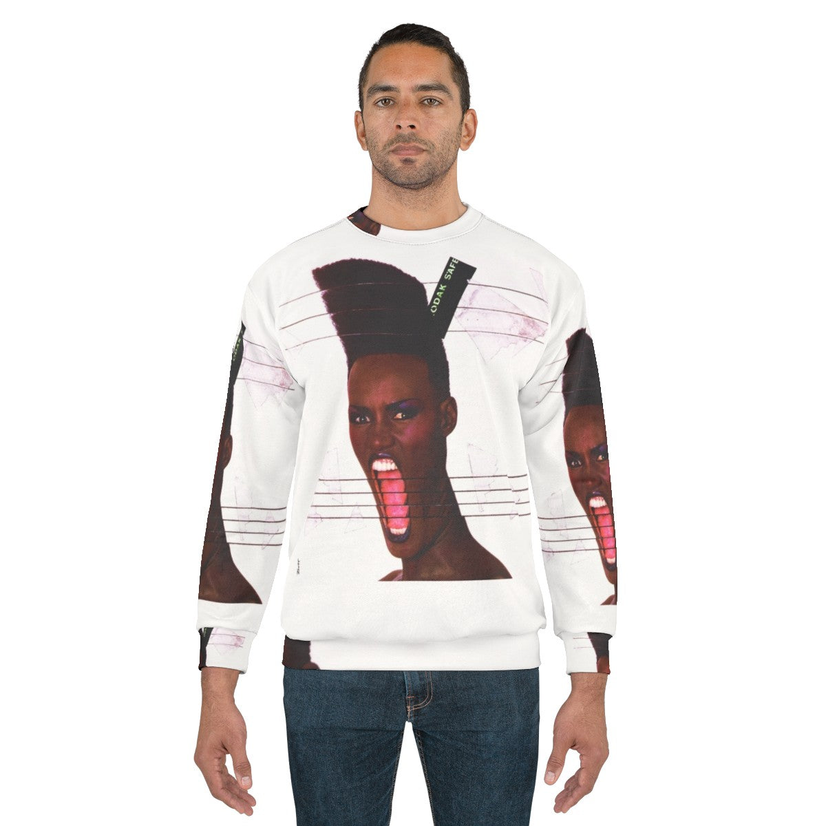 Grace Jones "Slave to the Rhythm" 80s music sweatshirt - men