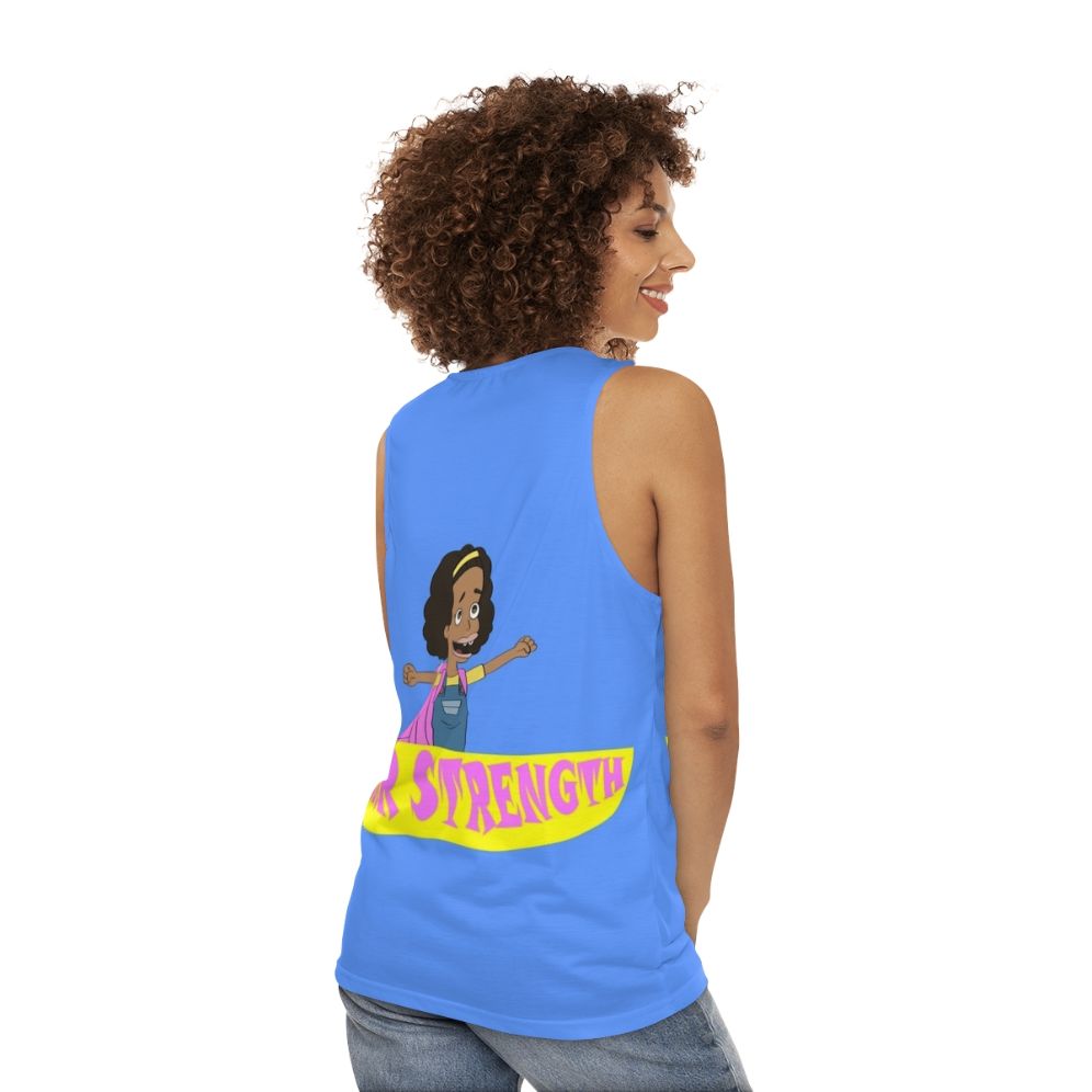 Unisex Sugar Strength Big Mouth Netflix Tank Top - women back