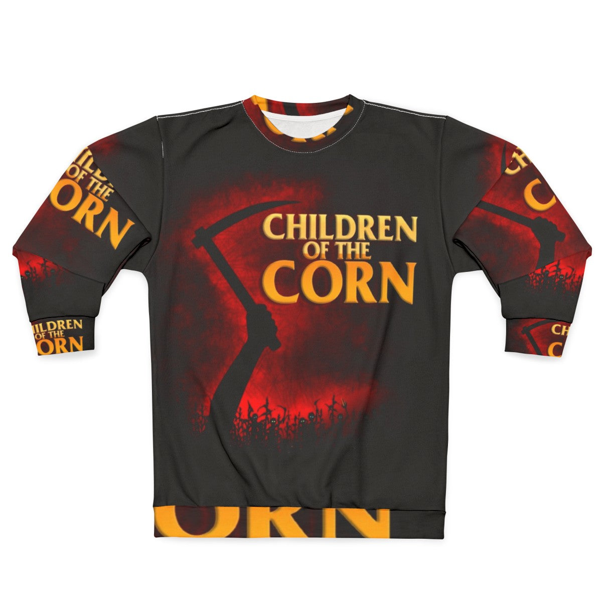 "Children of the Corn" horror movie themed sweatshirt