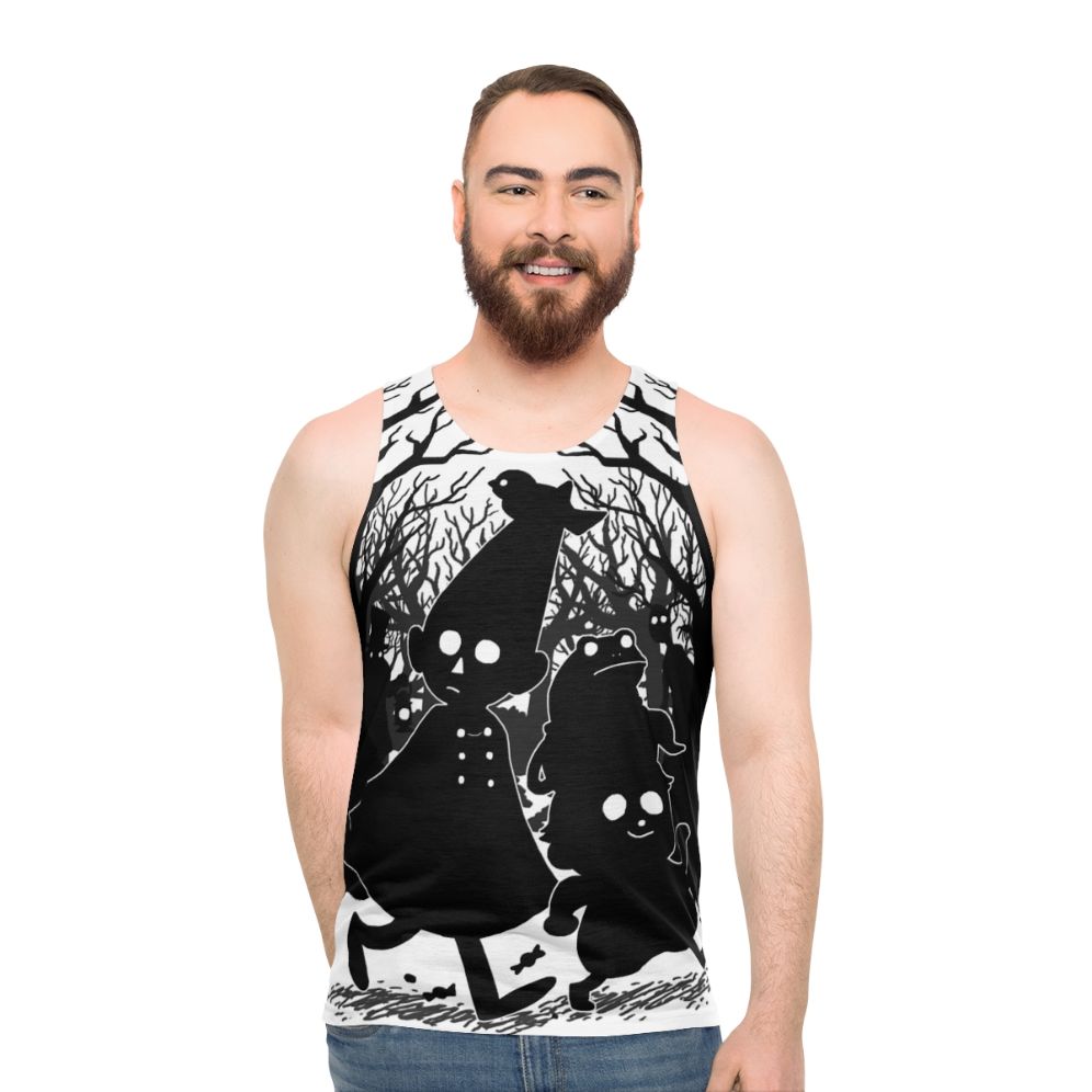 Over The Garden Wall Adelaide Parade Unisex Tank Top featuring Wirt and Greg - men