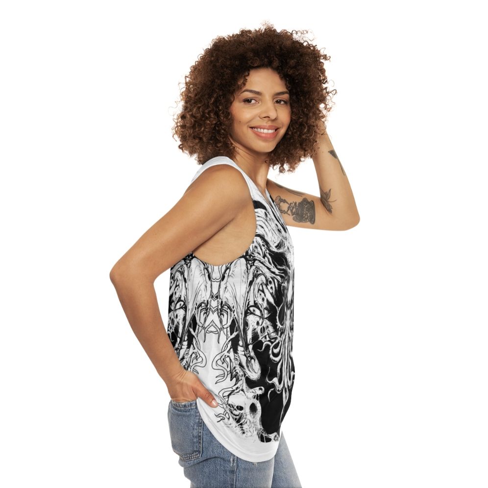 Cthulhu horror unisex tank top - women side