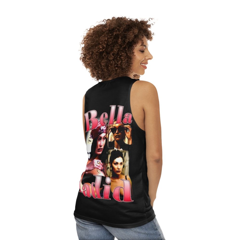 Bella Hadid inspired y2k unisex tank top - women back