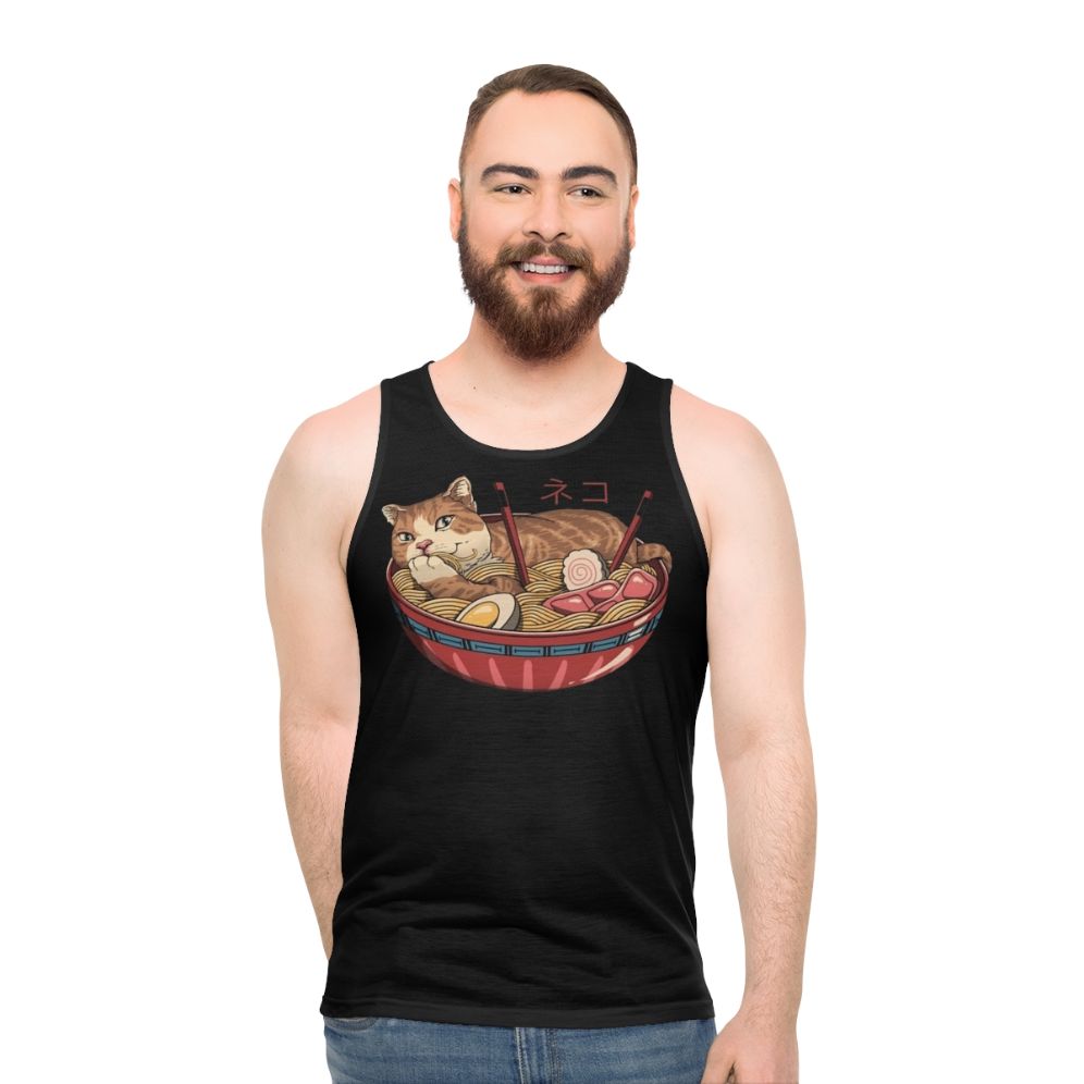 Neko Ramen Bowl Unisex Tank Top - men