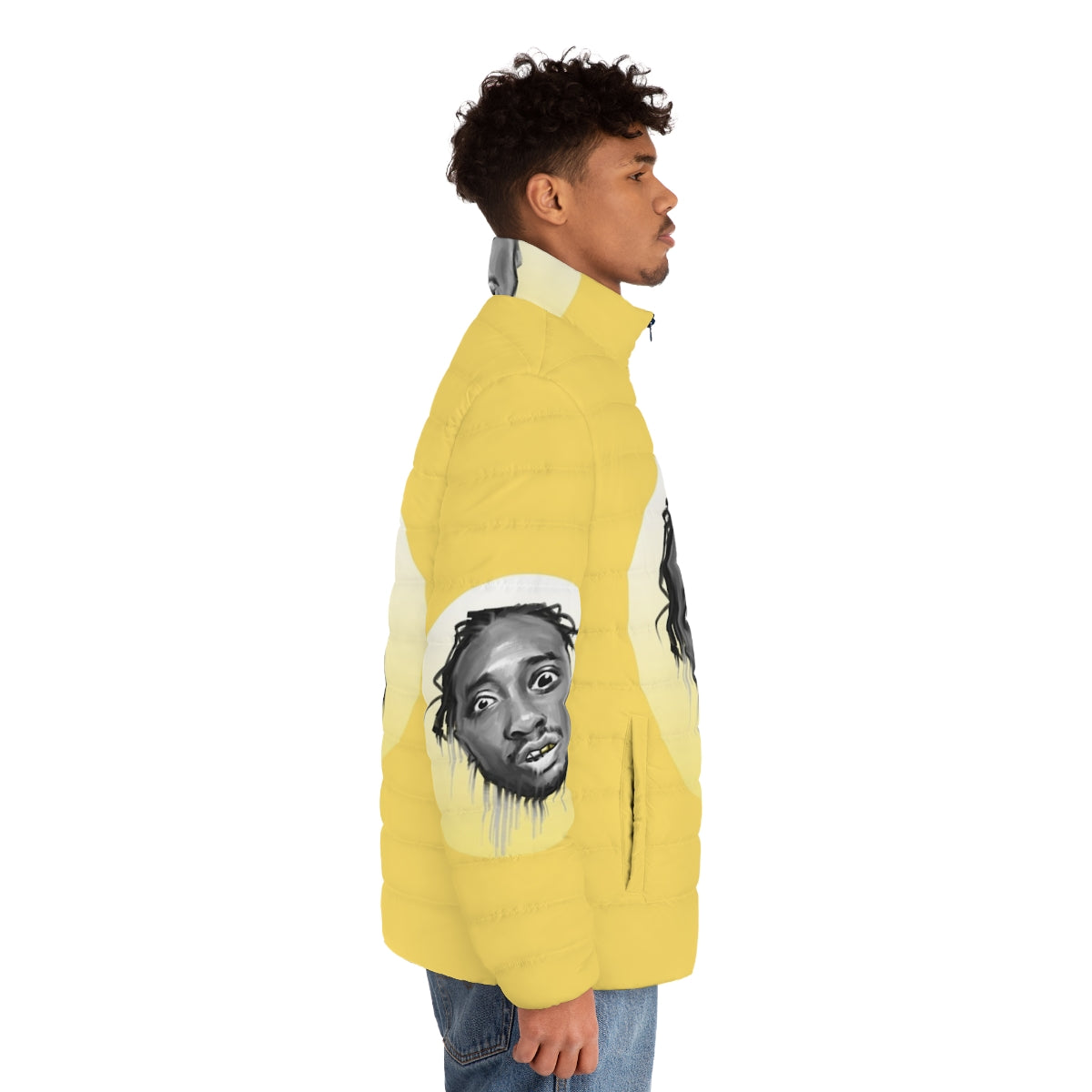 Ol Dirty Bastard tribute puffer jacket - men side right