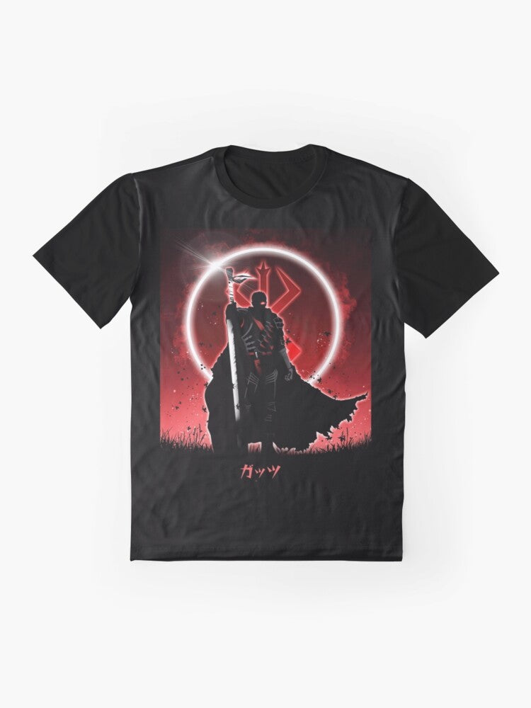 Berserker Guts from the Anime Berserk Graphic T-Shirt - Flat lay