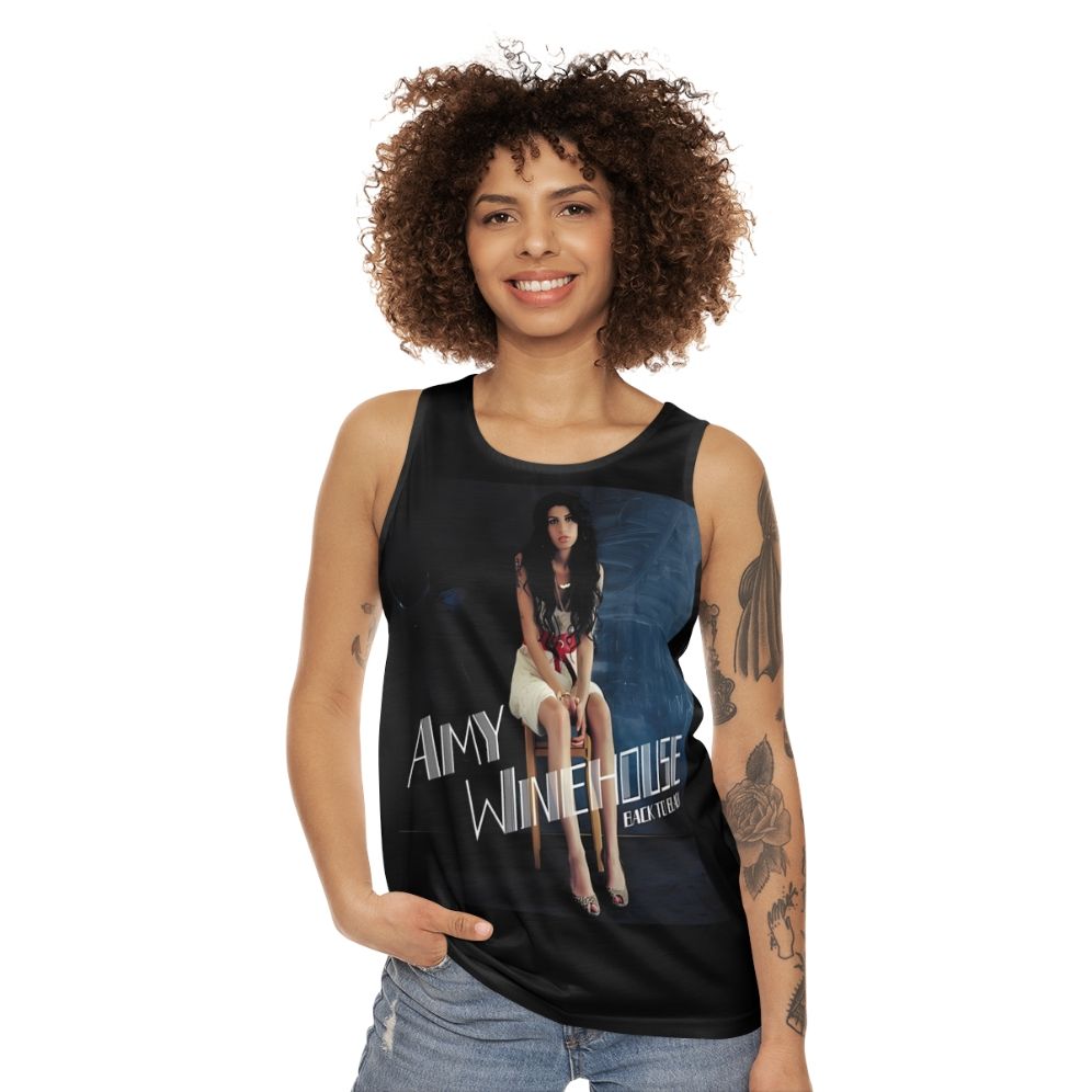 Amy Winehouse Unisex Tank Top with Vintage Inspired Design - women