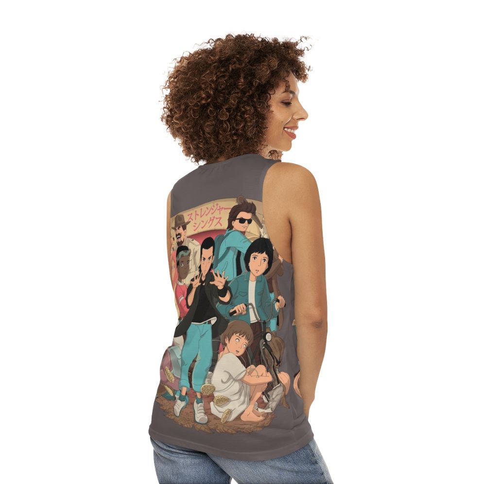 Stranger Things 2 Anime Unisex Tank Top - women back