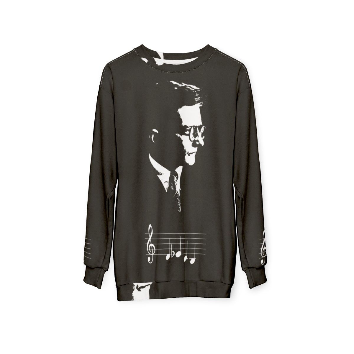 Dmitri Shostakovich DSCH Motif Musical Notes Sweatshirt - hanging