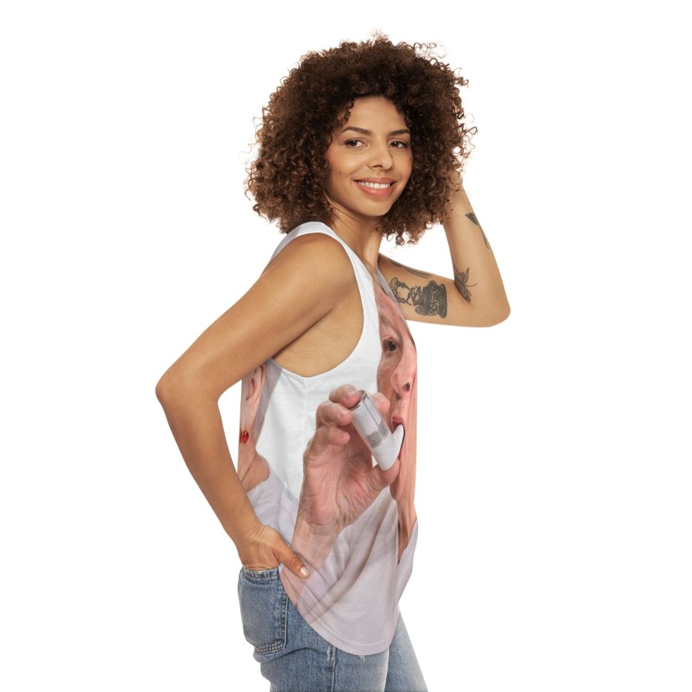 Unisex grandma's inhaler tank top - women side