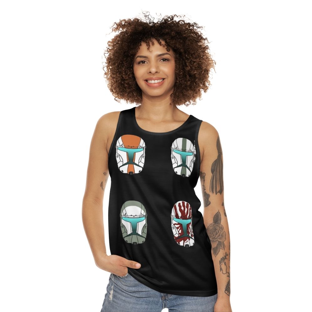 Delta Squad Helmets Unisex Star Wars Tank Top - women