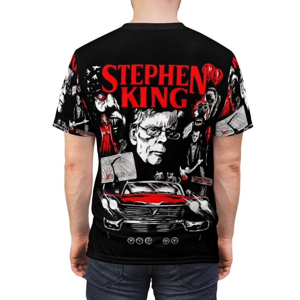 Spooktacular Stephen King Inspired T-Shirt - Horror Fan Art - men back