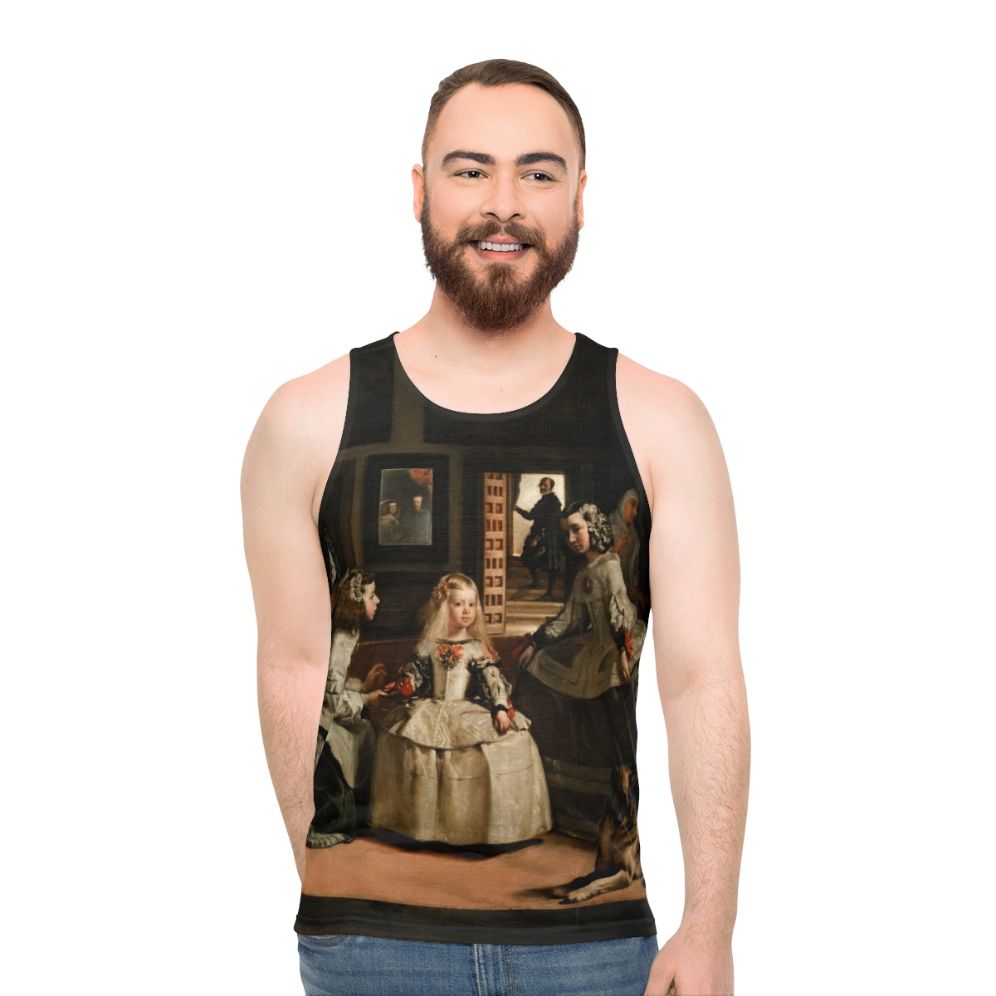 Iconic Las Meninas baroque art tank top featuring Diego Velázquez's masterpiece - men