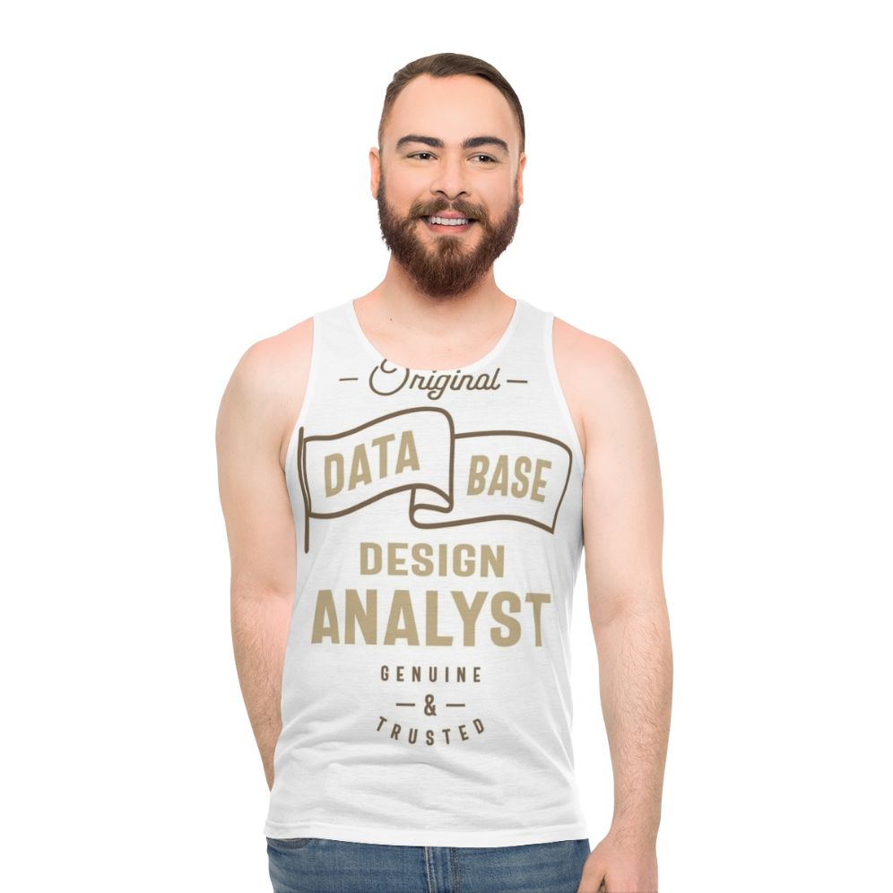 Data Analyst Tank Top for IT Professionals - men