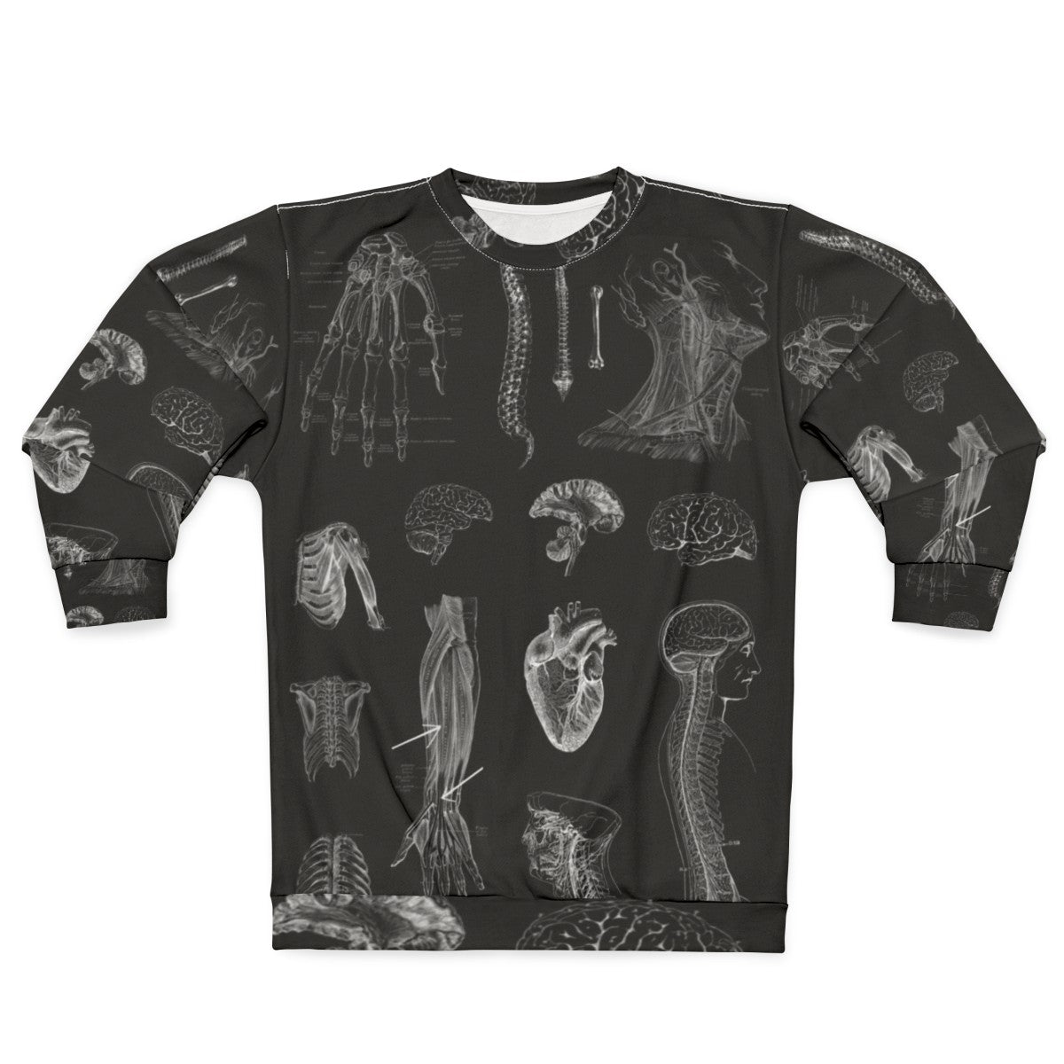 Vintage anatomy print gothic sweatshirt