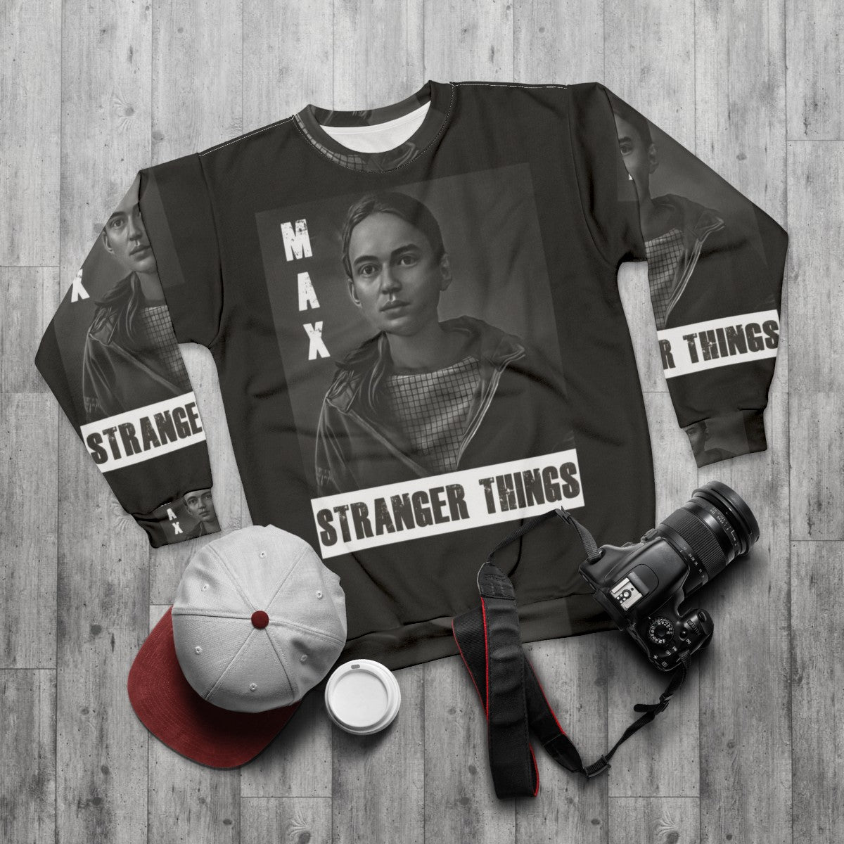 Max Stranger Things Netflix Sweatshirt - flat lay