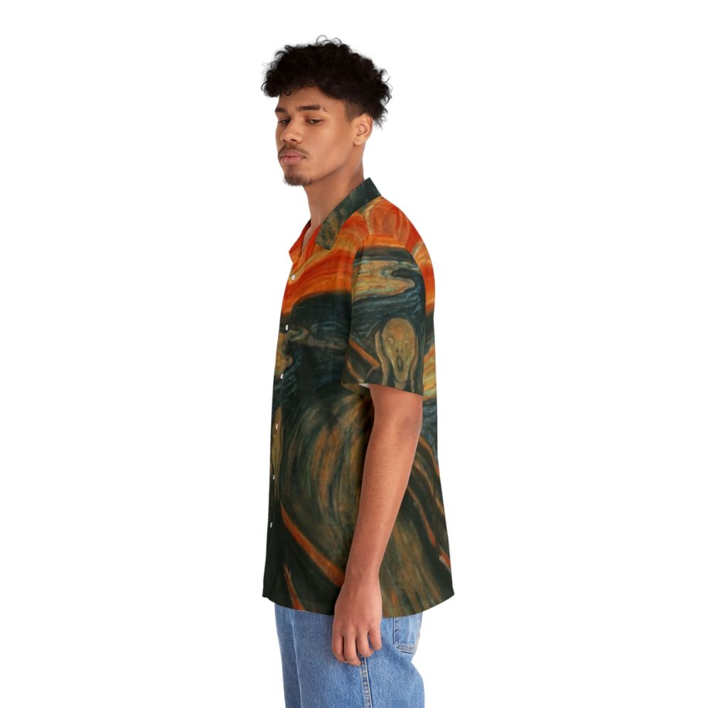 Edvard Munch 'The Scream' inspired Hawaiian shirt - People Left