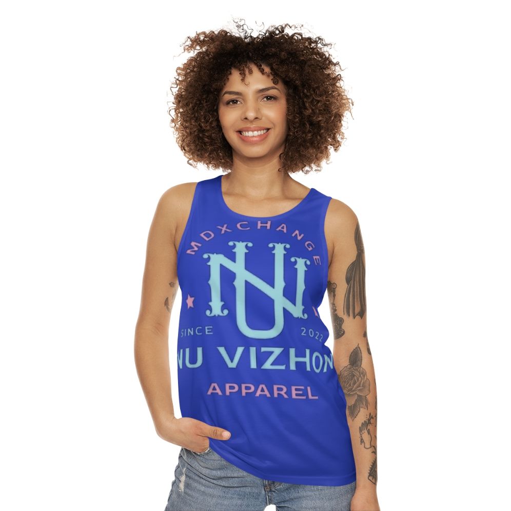 Nu Vizhon unisex tank top for fitness and hobbies - women