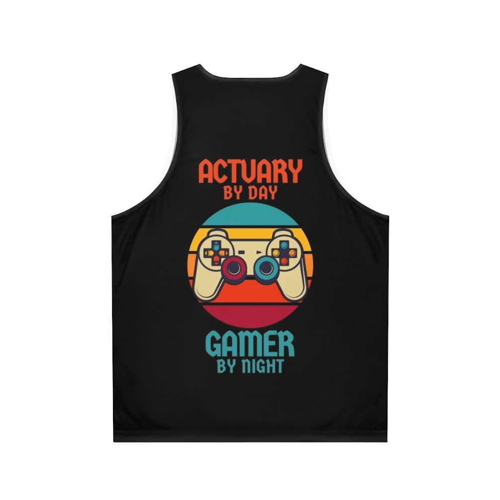 Actuarial Gamer Unisex Tank Top - Back