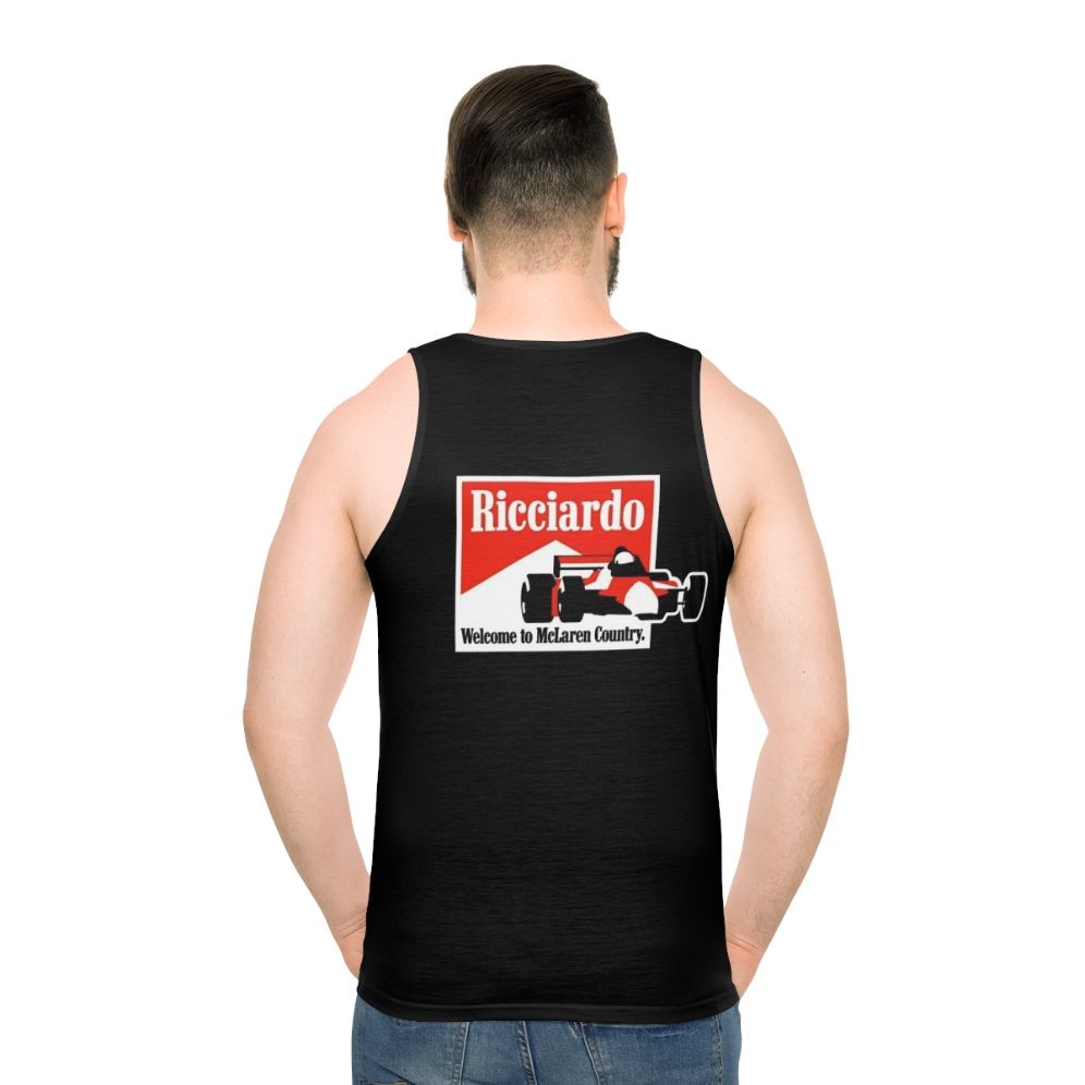 Ricciardo 2021 Unisex Formula 1 Racing Tank Top - men back