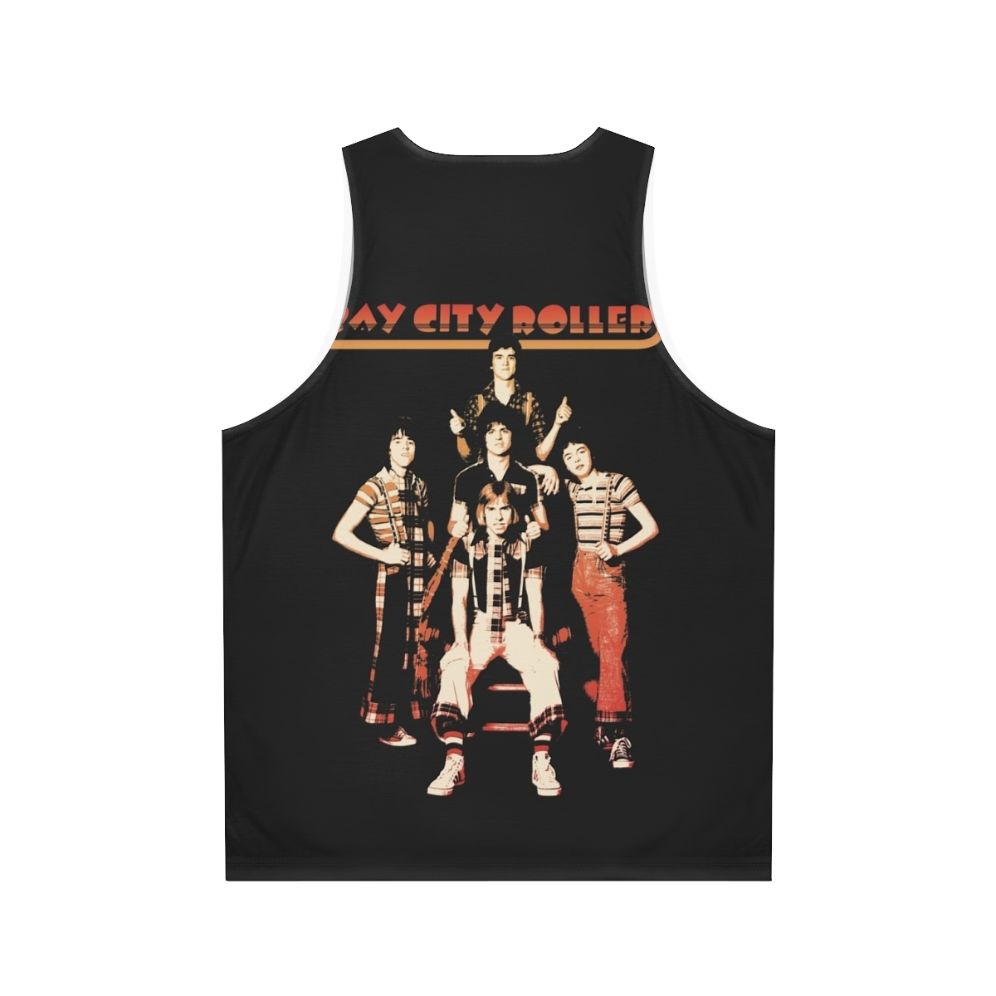 Retro Bay City Rollers Unisex Tank Top - Back