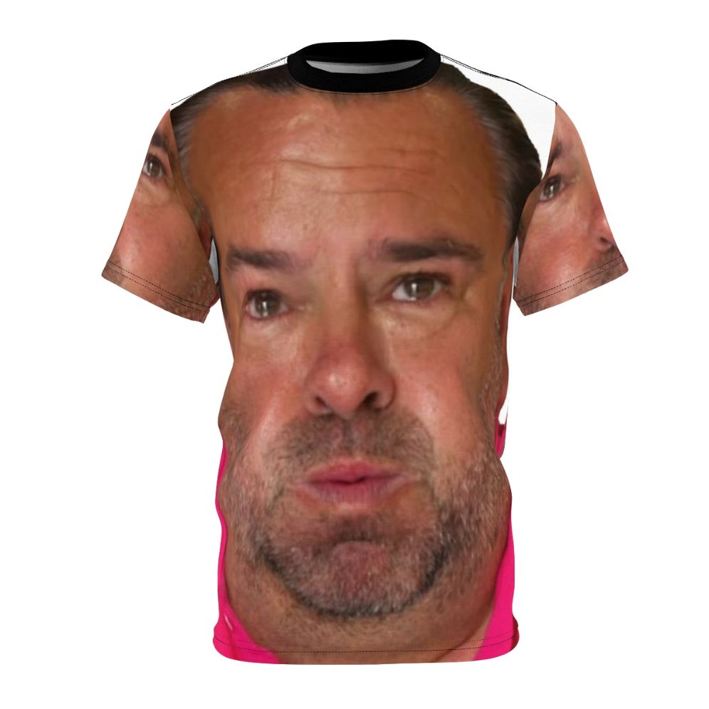 All-over-print t-shirt featuring a comical design of Big Ed from the hit TV show 90 Day Fiancé