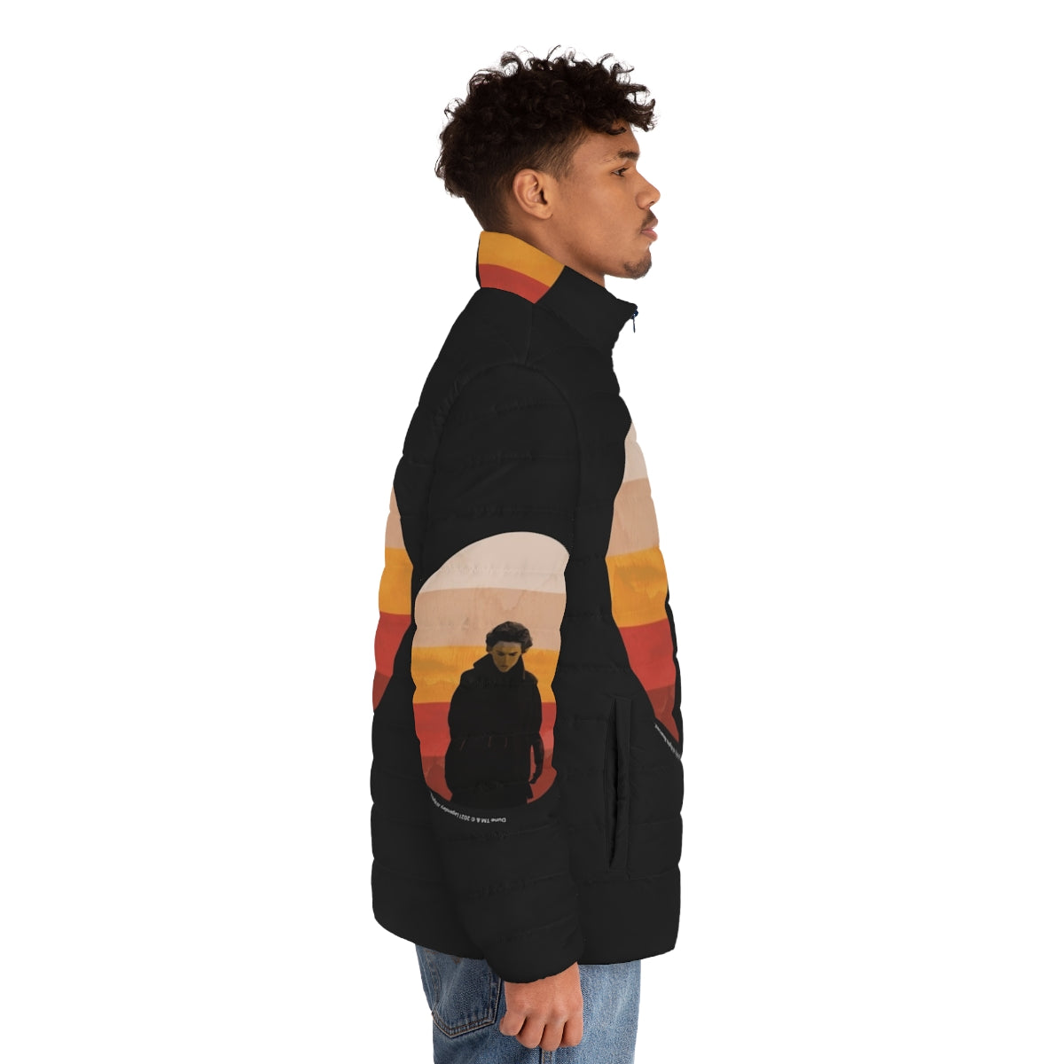 Dune 2020 Inkpress Artwork Puffer Jacket - men side right