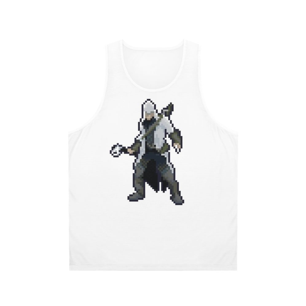 Assassin's Creed Connor Kenway Pixel Art Retro Unisex Tank Top