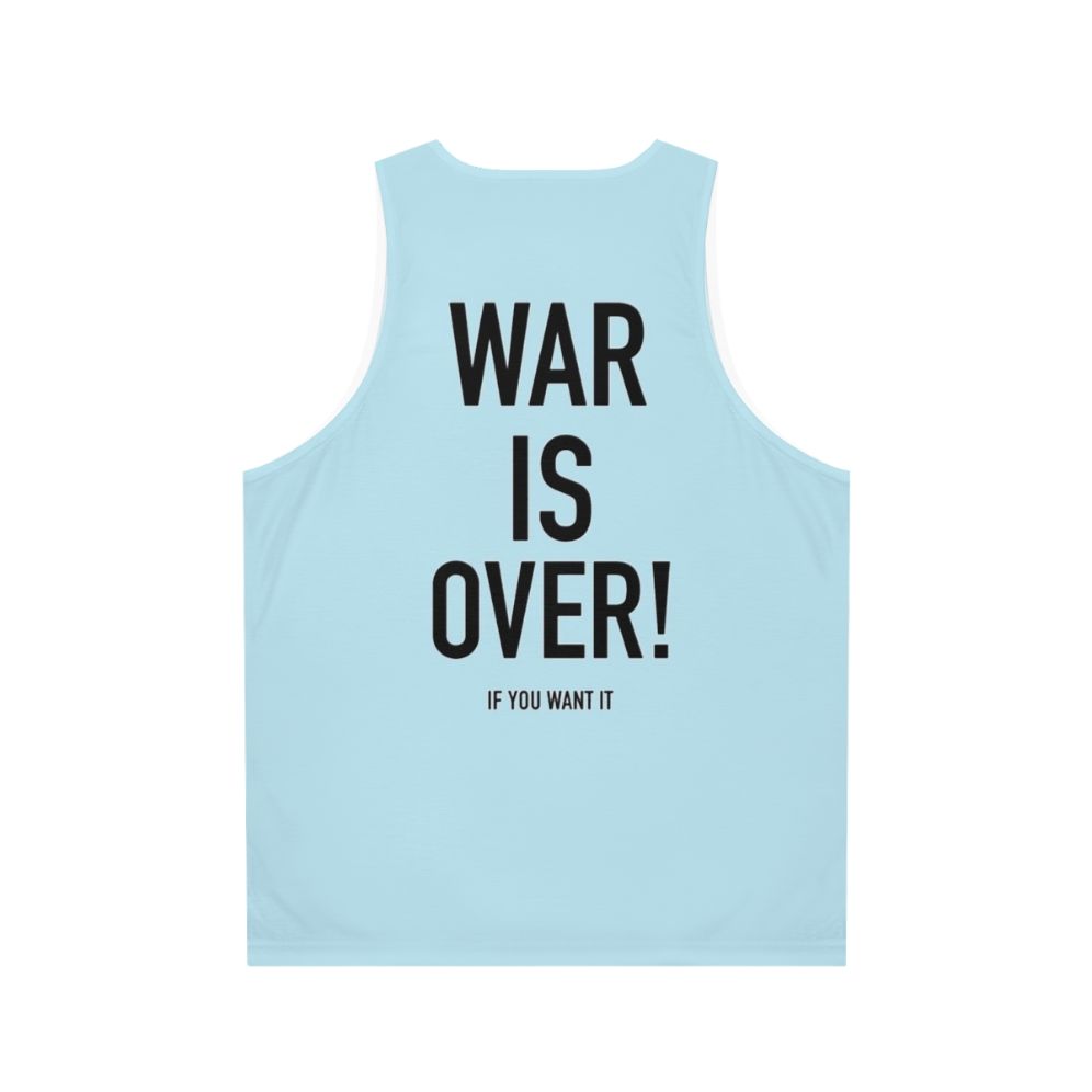 "Imagine Peace" - War Is Over Unisex Tank Top - Back