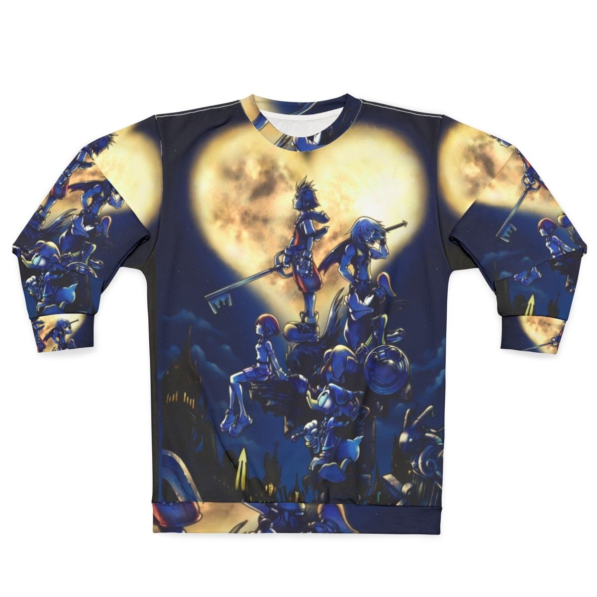 Kingdom Hearts Inspired Sweatshirt with Sora, Riku, and Kairi