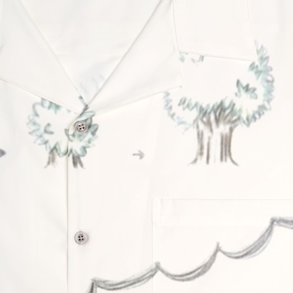 Deemo Thinking About Growing Up Hawaiian Shirt - Detail