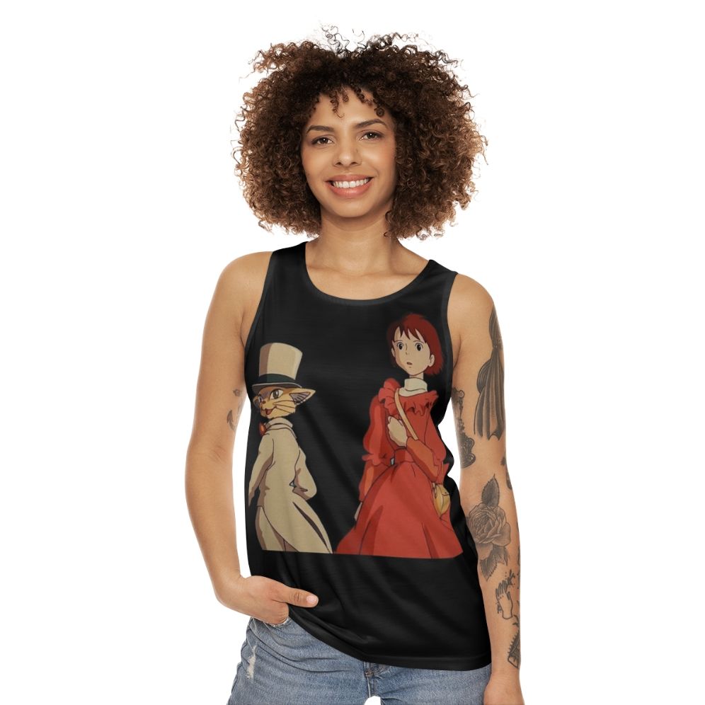 The Wind Rises Unisex Tank Top featuring Powerful Characters from the Studio Ghibli Film - women