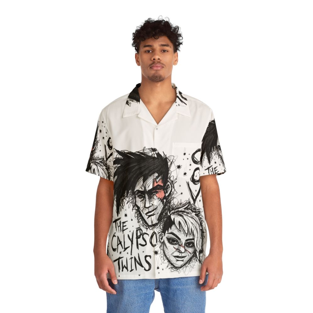 Calypso Twins Hawaiian Shirt with Borderlands Inspired Design - People Front