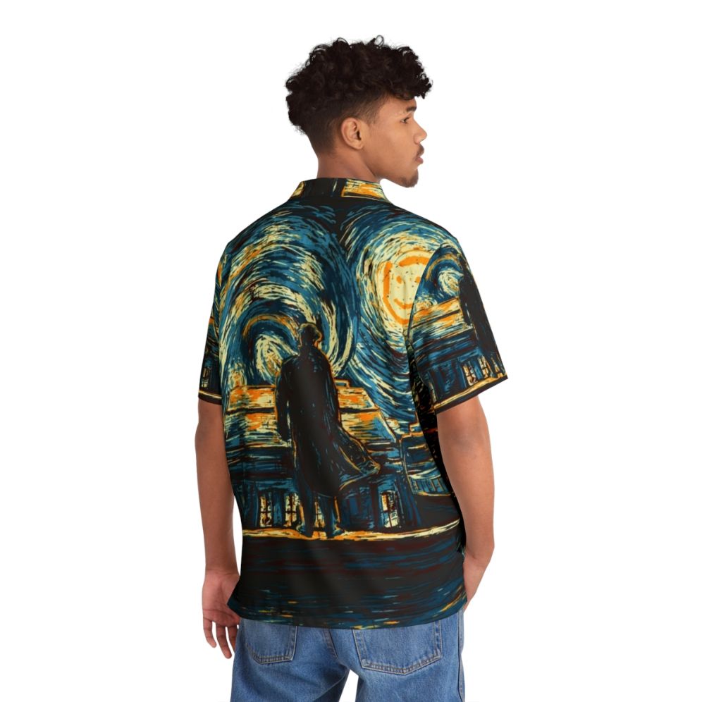 Starry Night Sherlock Holmes Hawaiian Shirt - People Back