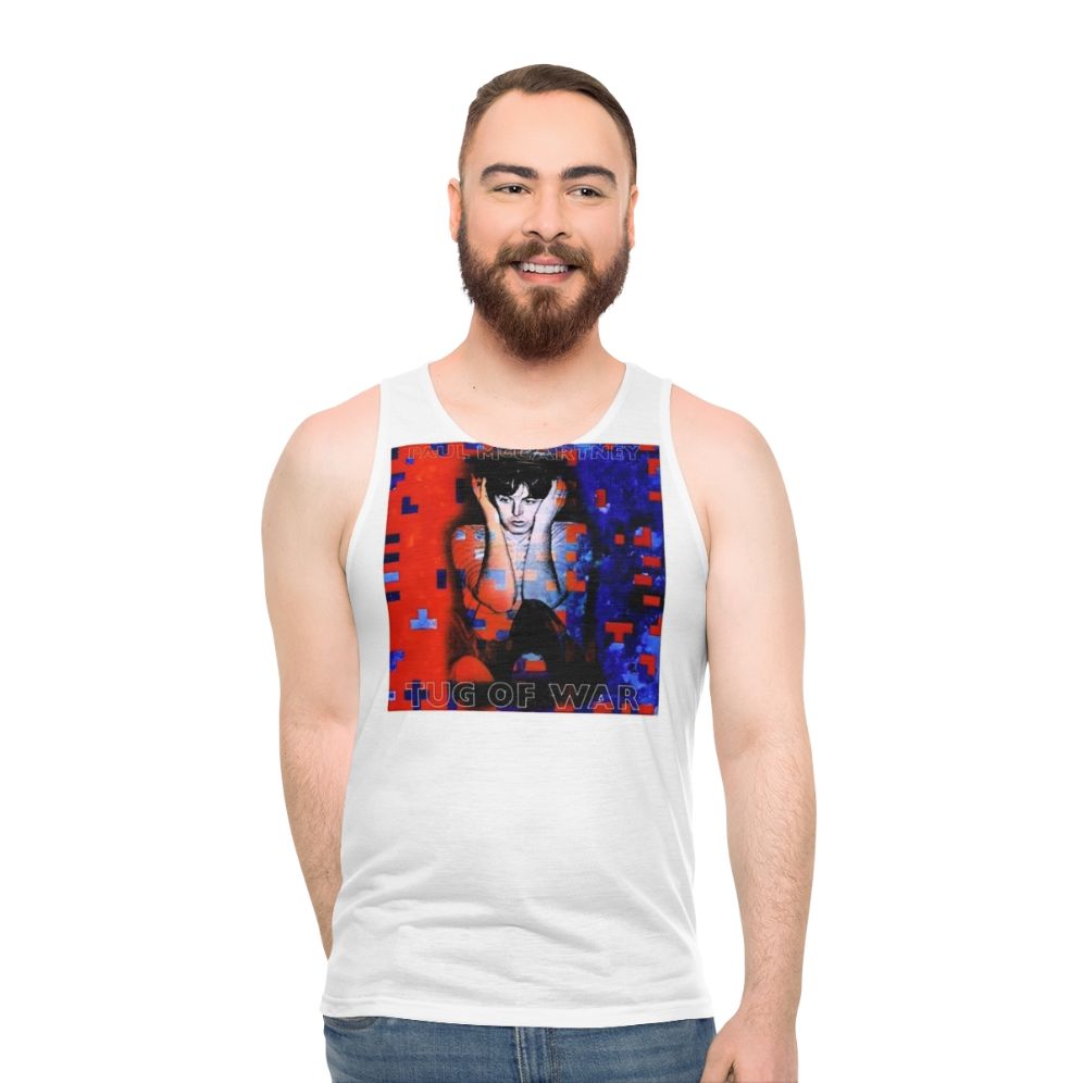 Mccartney Unisex Tank Top with Beatles Inspired Design - men