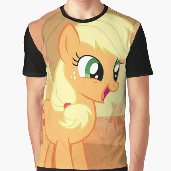 Applejack graphic t-shirt, featuring the My Little Pony character