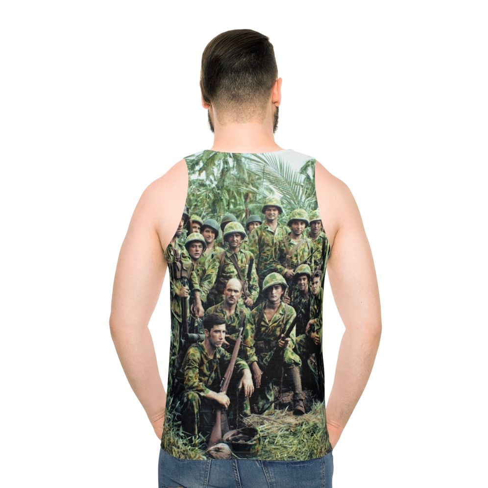 WWII US Marines Bougainville Vintage Tank Top - men back