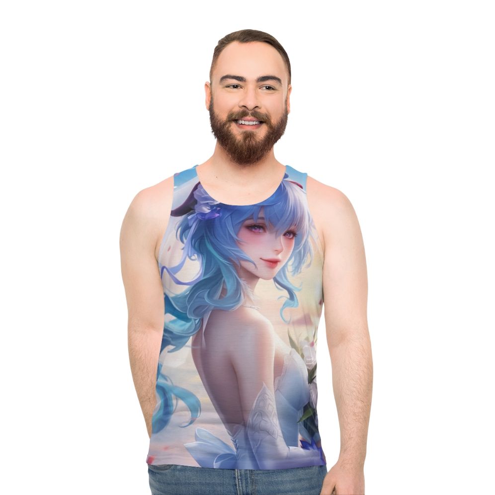 Genshin Impact Ganyu Wedding Dress Unisex Tank Top - men