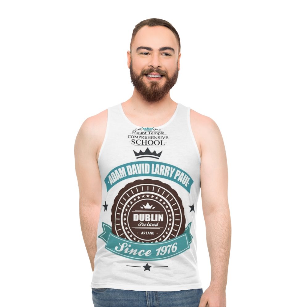 U2 vintage logo unisex tank top - men