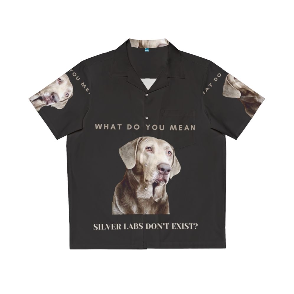 Silver Labrador Hawaiian Shirt