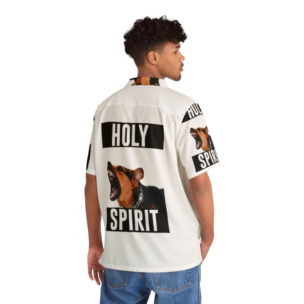 Holy Spirit Hawaiian Shirt with Christian Symbols - People Back