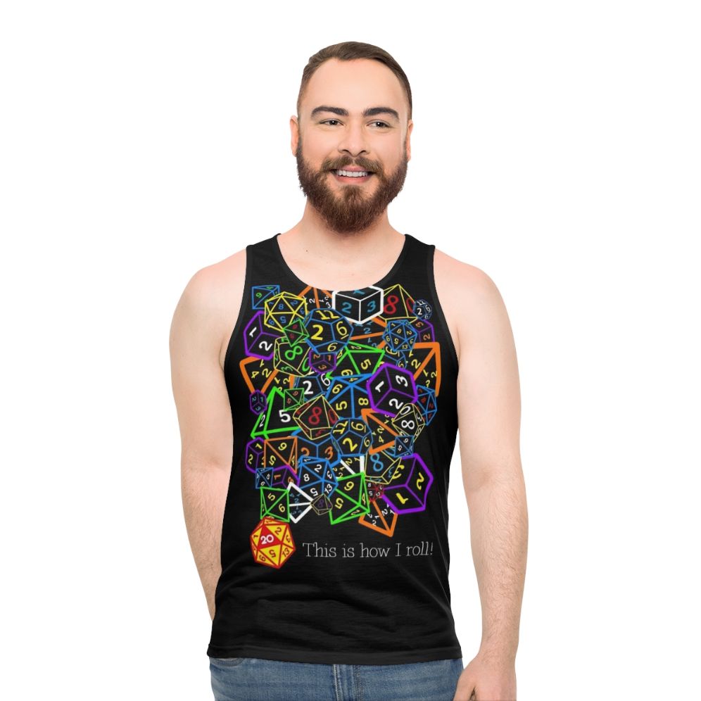 Dungeons and Dragons Dice Unisex Tank Top - men