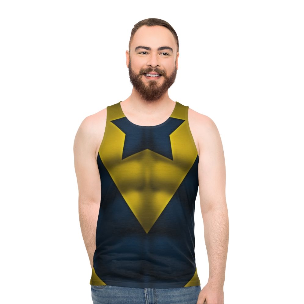 Booster Gold Superhero Art Unisex Tank Top - men