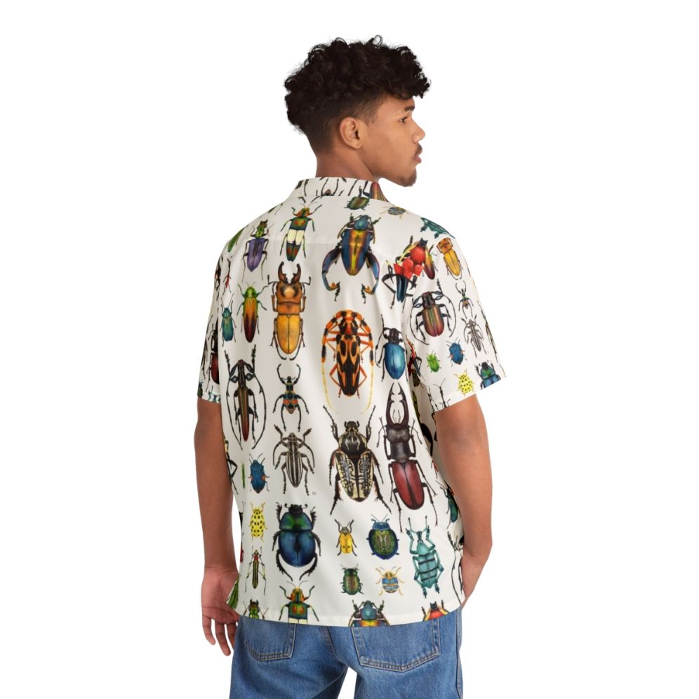 Beetle Collection Hawaiian Shirt featuring a vibrant nature-inspired design - People Back