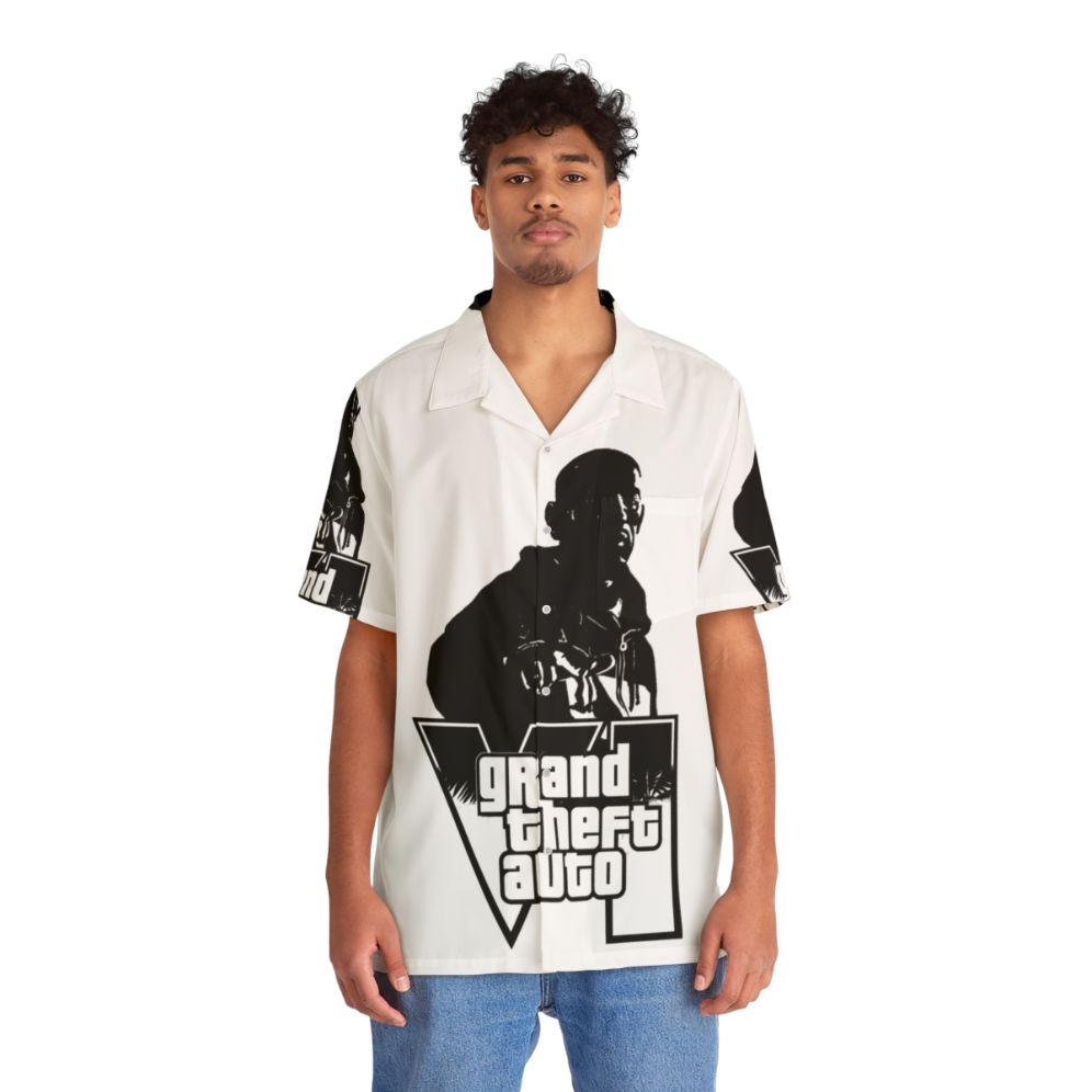 Grand Theft Auto Retro Hawaiian Shirt - People Front