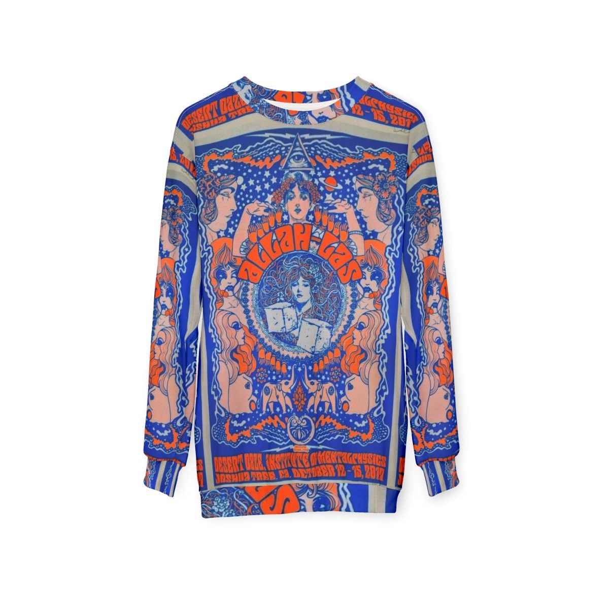 Allah Las Psychedelic Rock Sweatshirt - hanging