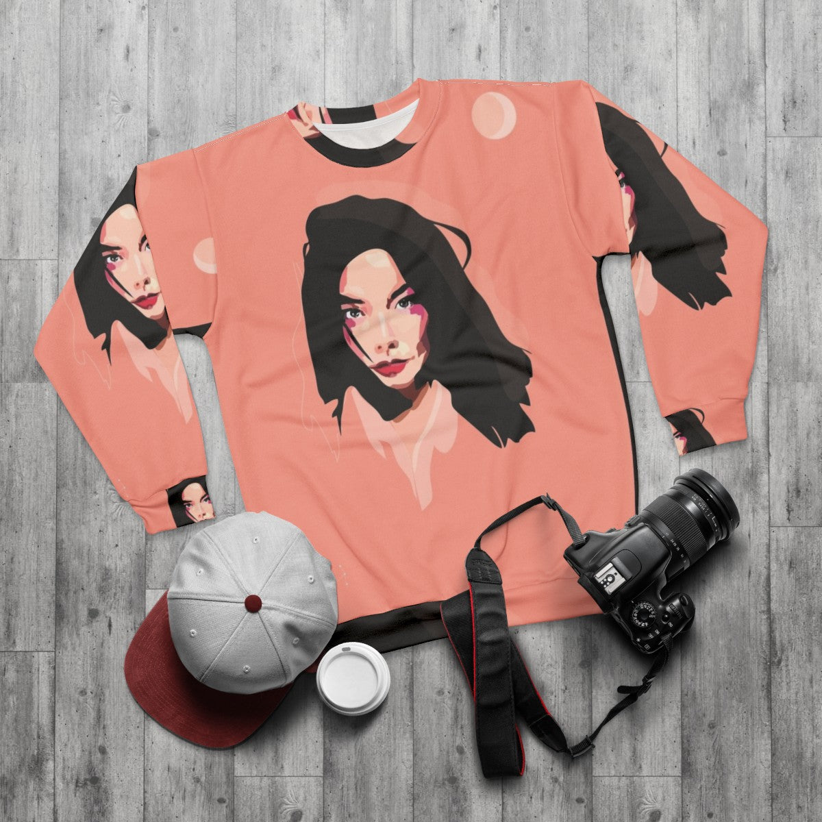 Bjork Music Sweatshirt - flat lay