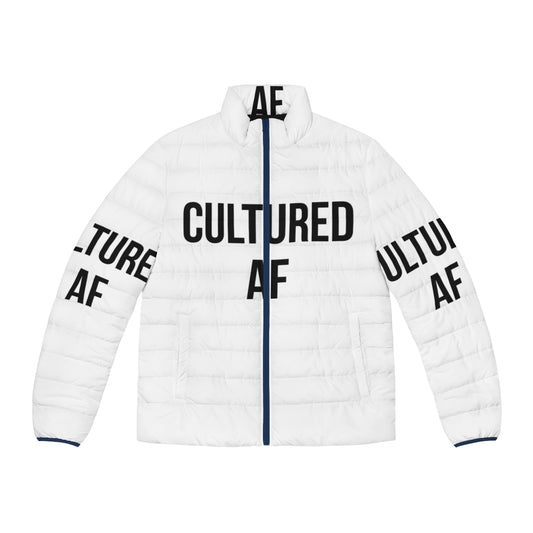 Cultured AF puffer jacket, a stylish and ironic clothing piece