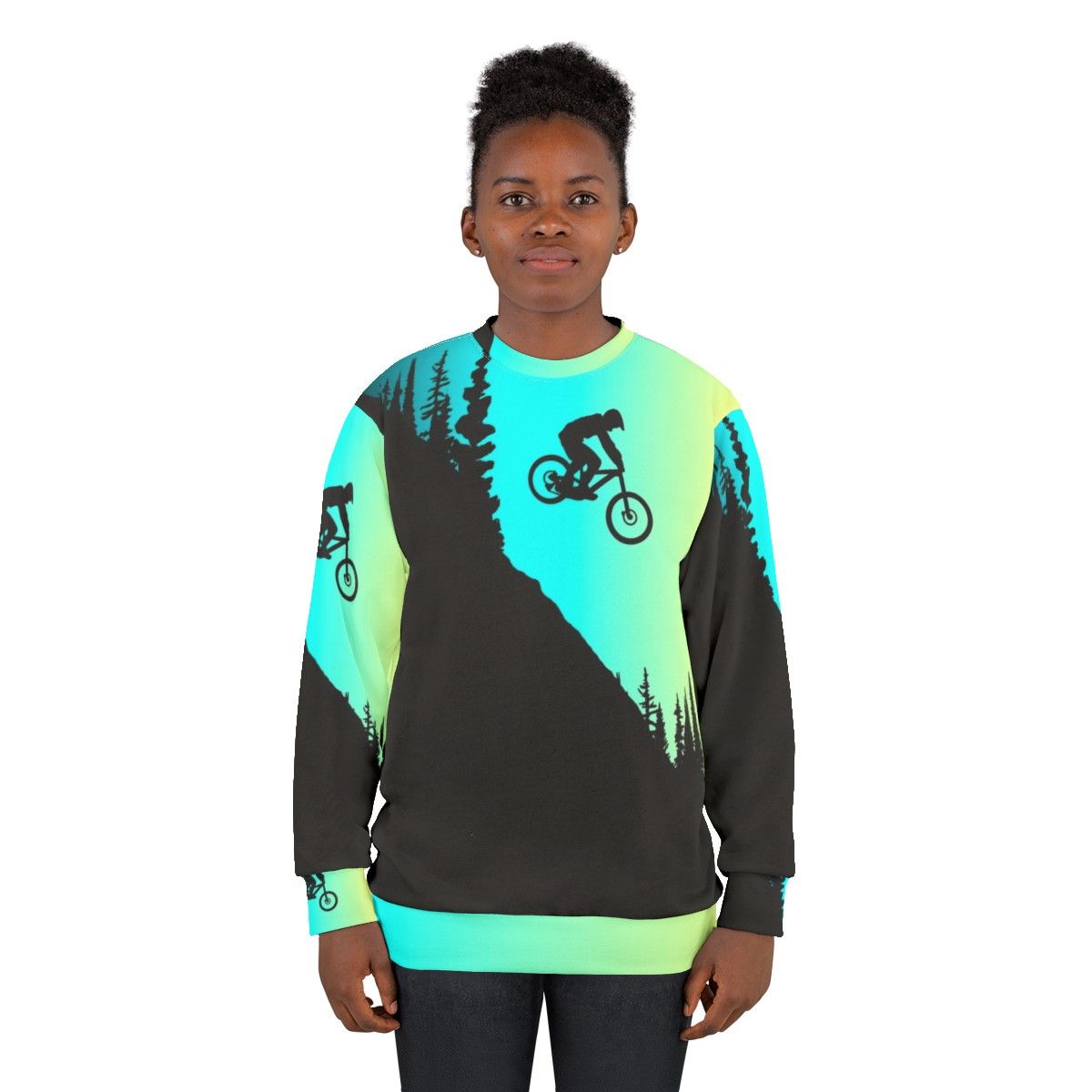 MTB Colors Sweatshirt - Sweatshirt for Mountain Bike Enthusiasts - women