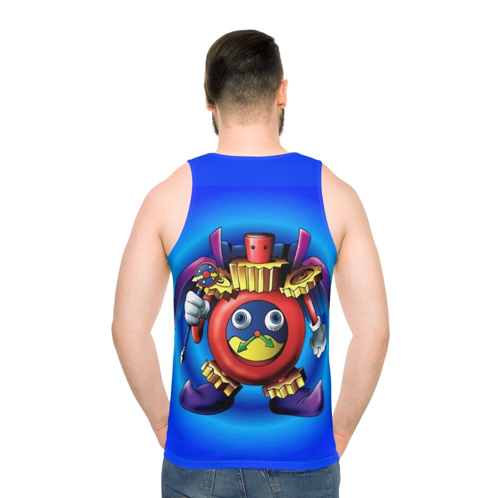 Time Wizard Unisex Yugioh Inspired Gaming Tank Top - men back