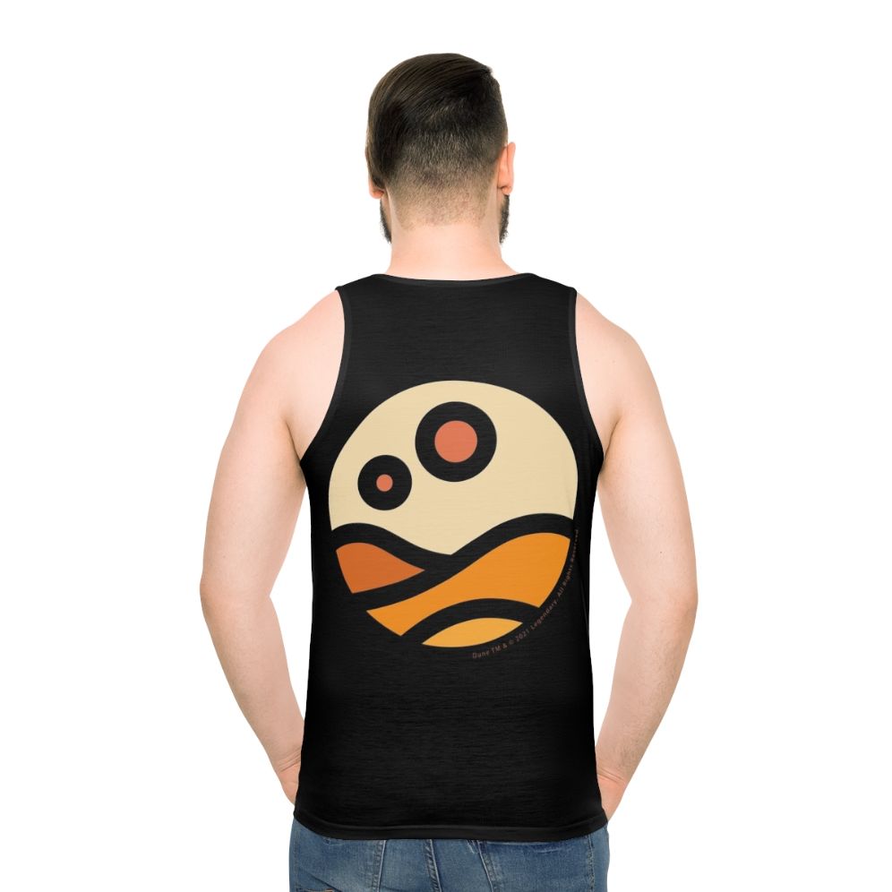 Dune Arrakis Desert Unisex Tank Top - men back